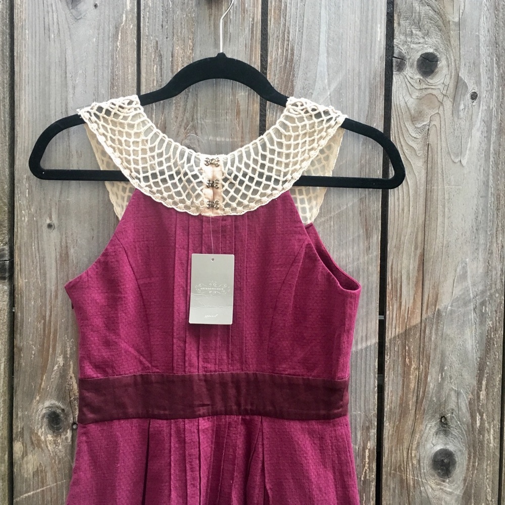 Plum Anthropologie Dress w/ Pockets